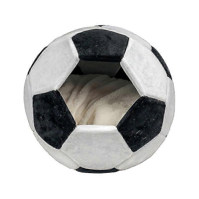 Football Shape Cat Cave Bed Pet Tent House Soft Cushion Anti-Slip Bottom