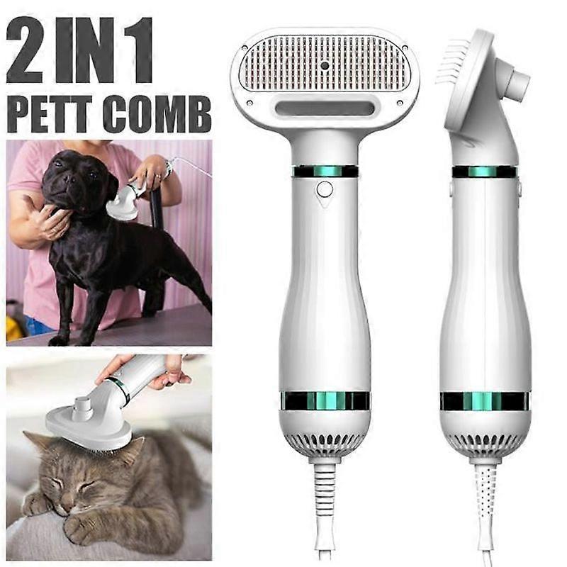 Cat Dog Hair Dryer Heated Dryer Toilet + Sliding Brush Comb Suitable for Kittens 2 in 1