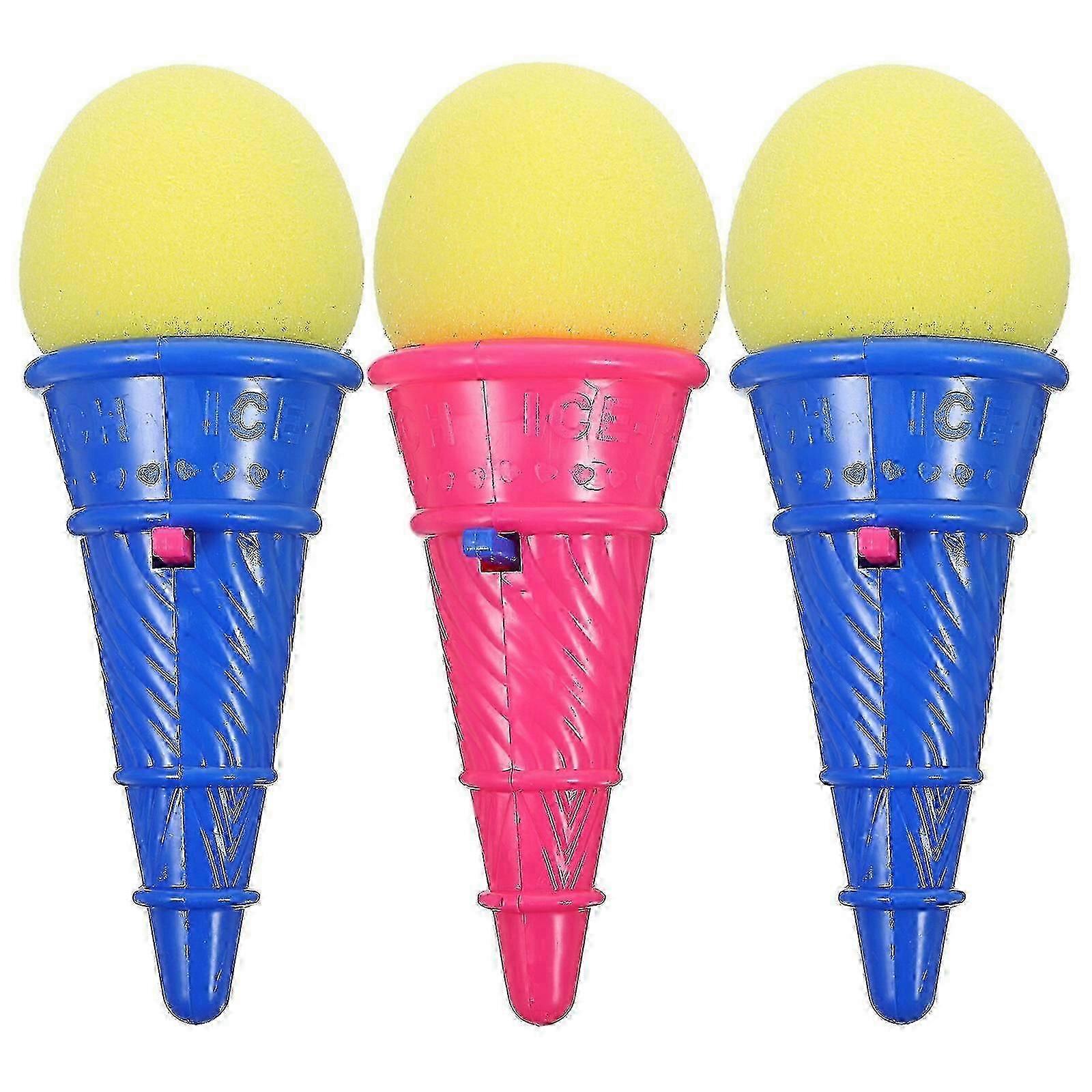 3 قطع الآيس كريم الرماة الآيس كريم شكل لعبة كيد في الهواء الطلق اللعب في الهواء الطلق إطلاق لعبة