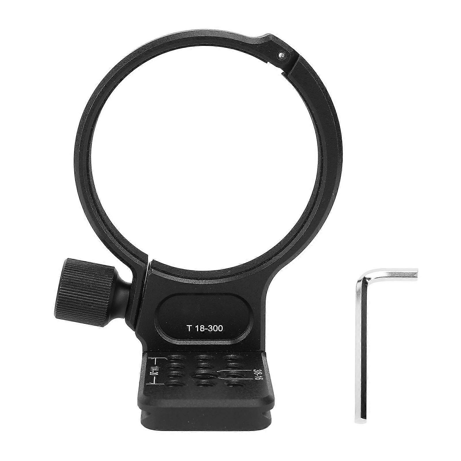 Lens Collar for 18-300mm F3.5-6.3 Lens Tripod Mount Ring Built in Quick Release Plate Aluminum Alloy