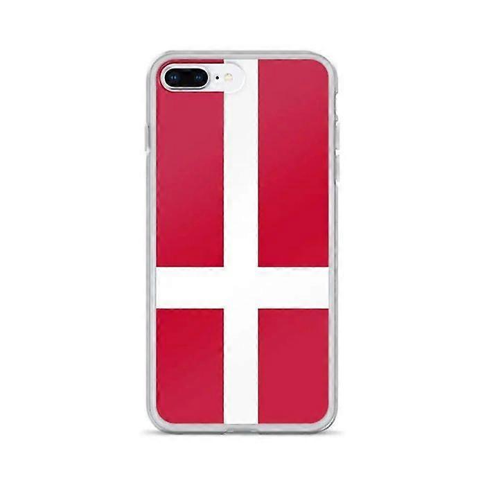 iPhone Case - Denmark Flag - iPhone 8 Plus - Soft - Multicolor - Vertical
