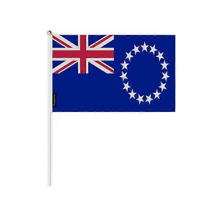 Mini Flag - Cook Islands - 20 x 30 cm - 100 pieces - Polyester - Double-sided - Multicolor