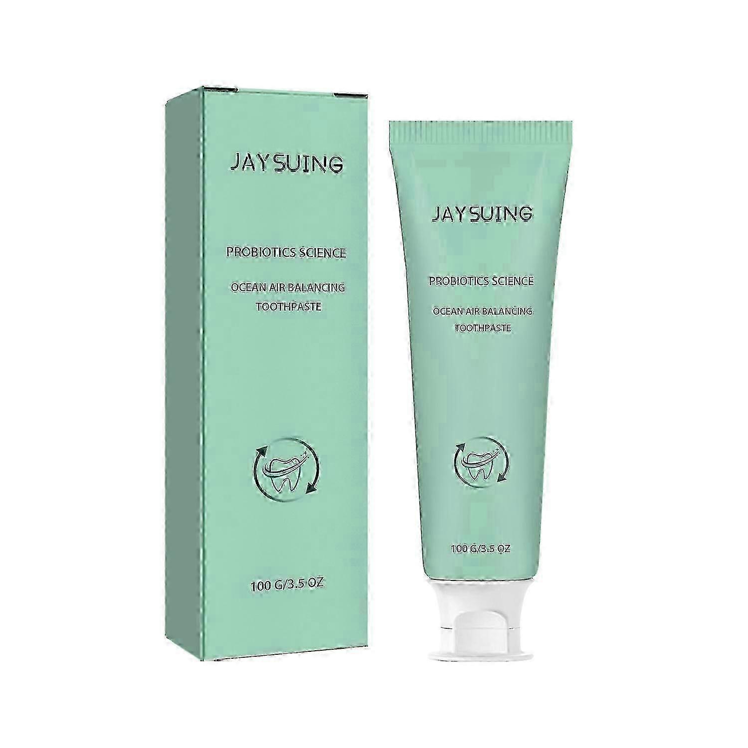 Jaysuing Ocean Air Balancing Toothpaste, Deep Clean Whitening Teeth Lighten Bad Breath Freshen Breat