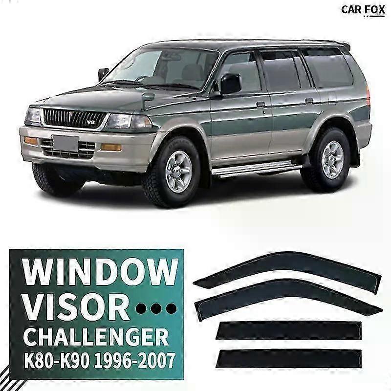 Applies to Door Visor Suitable for Mitsubishi Challenger K80-K90 1996-2007 Window Visor Vent Wind Deflectors Visors Rain Guard Shades Visor