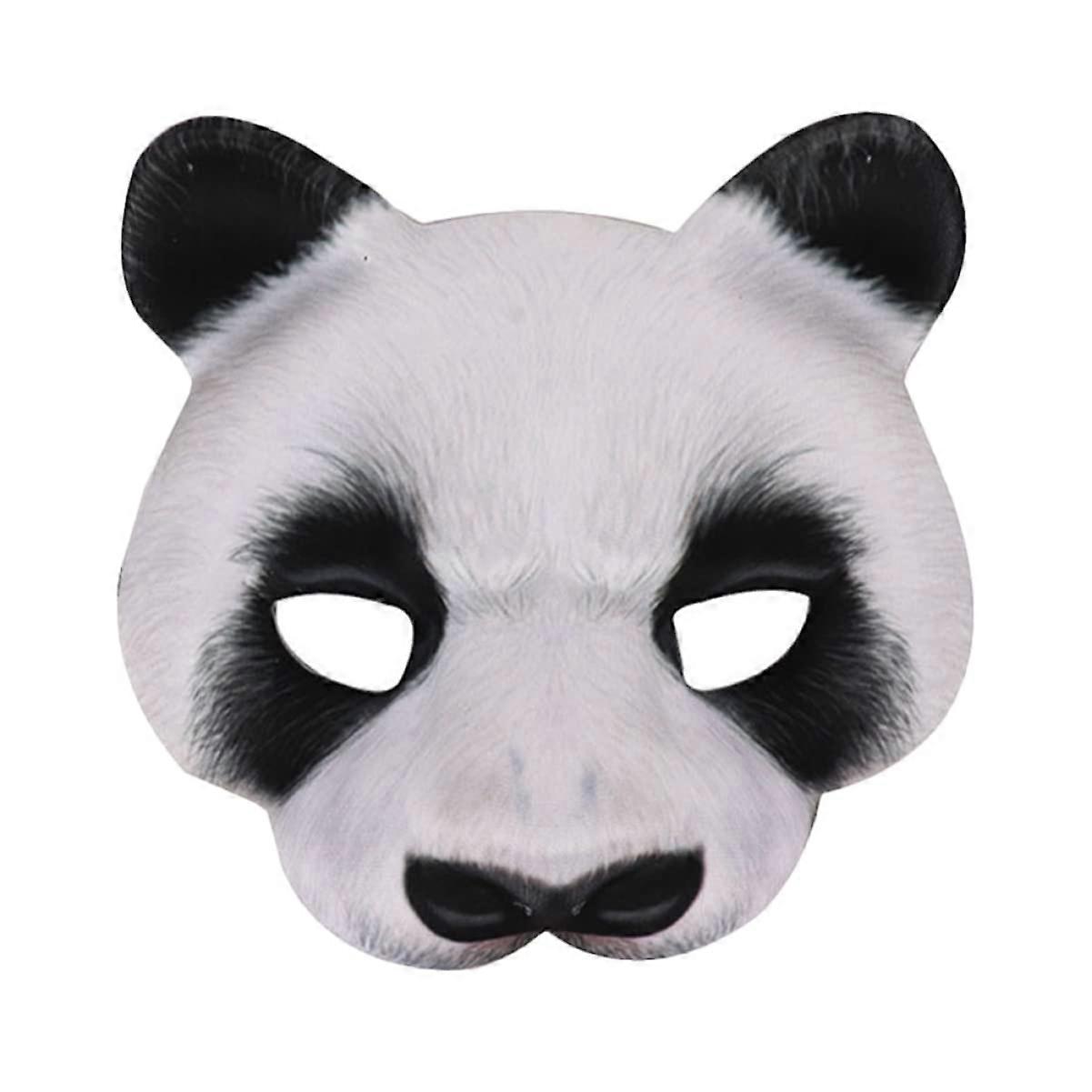 Halloween Animal Masks - Panda Cosplay Masks for Carnival Parties, Soft Material, Adjustable Size, Unisex Design