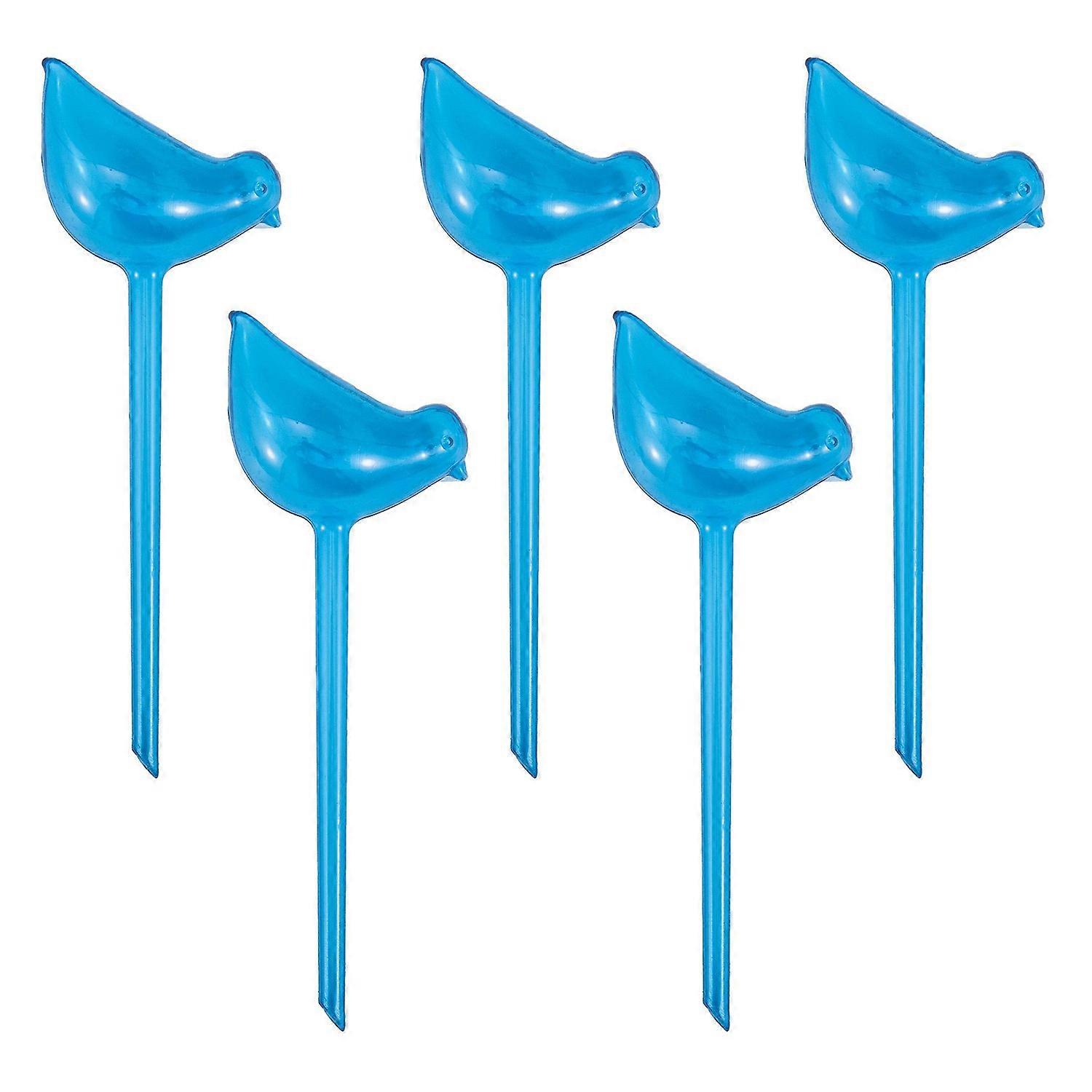 5Pcs 90ml Bird Shape Plant Waterer Automatic Watering Device PVC Drip Irrigation System, Size L