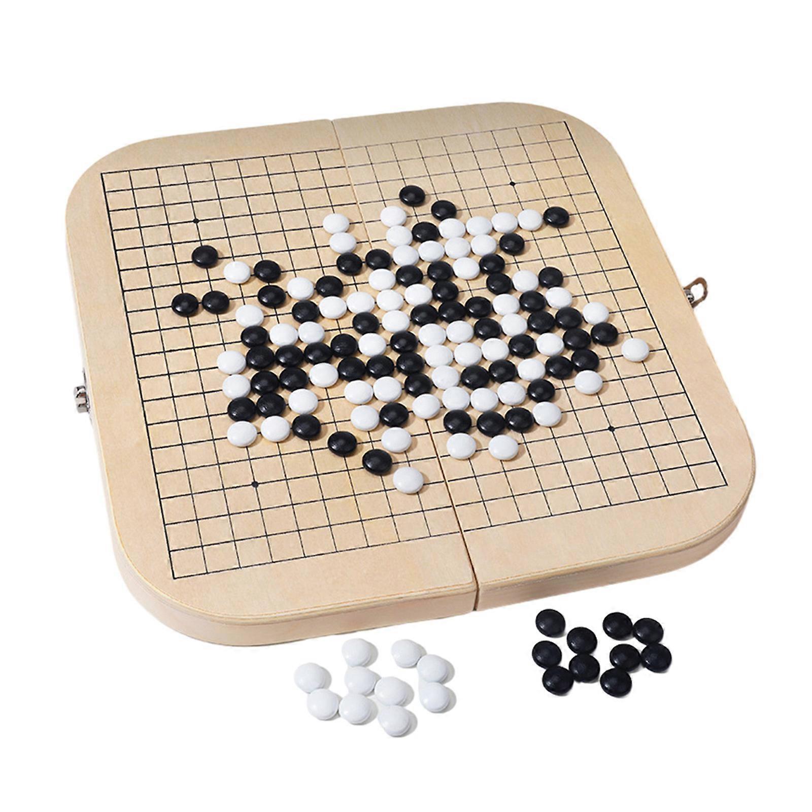 Wood Go and Gobang Game Combo Hours of Entertainment for Chess Enthusiasts Engaging Strategy Board Game