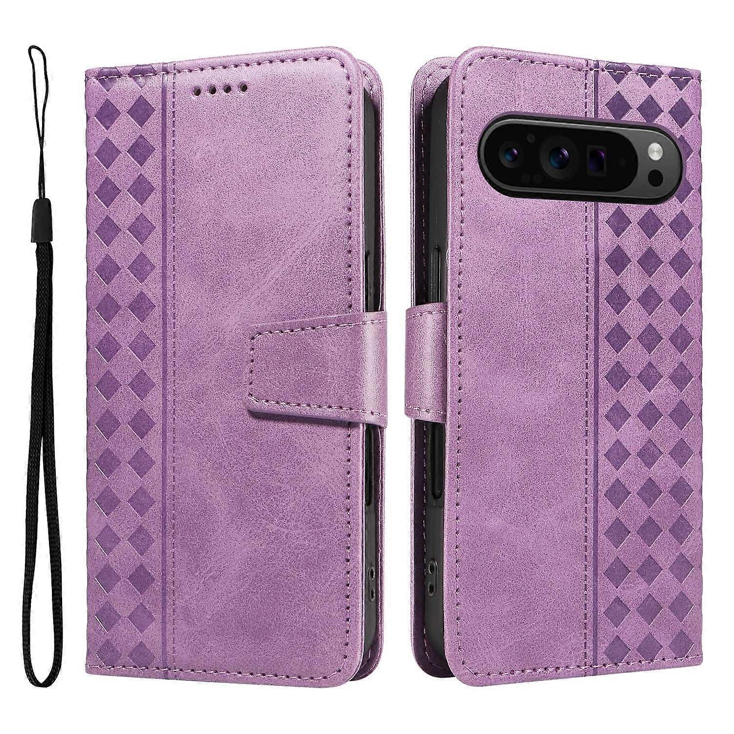 For Google Pixel 10/Google Pixel 9/Google Pixel 9 Pro/Google Pixel 10 Pro Case Wallet Stand Grids