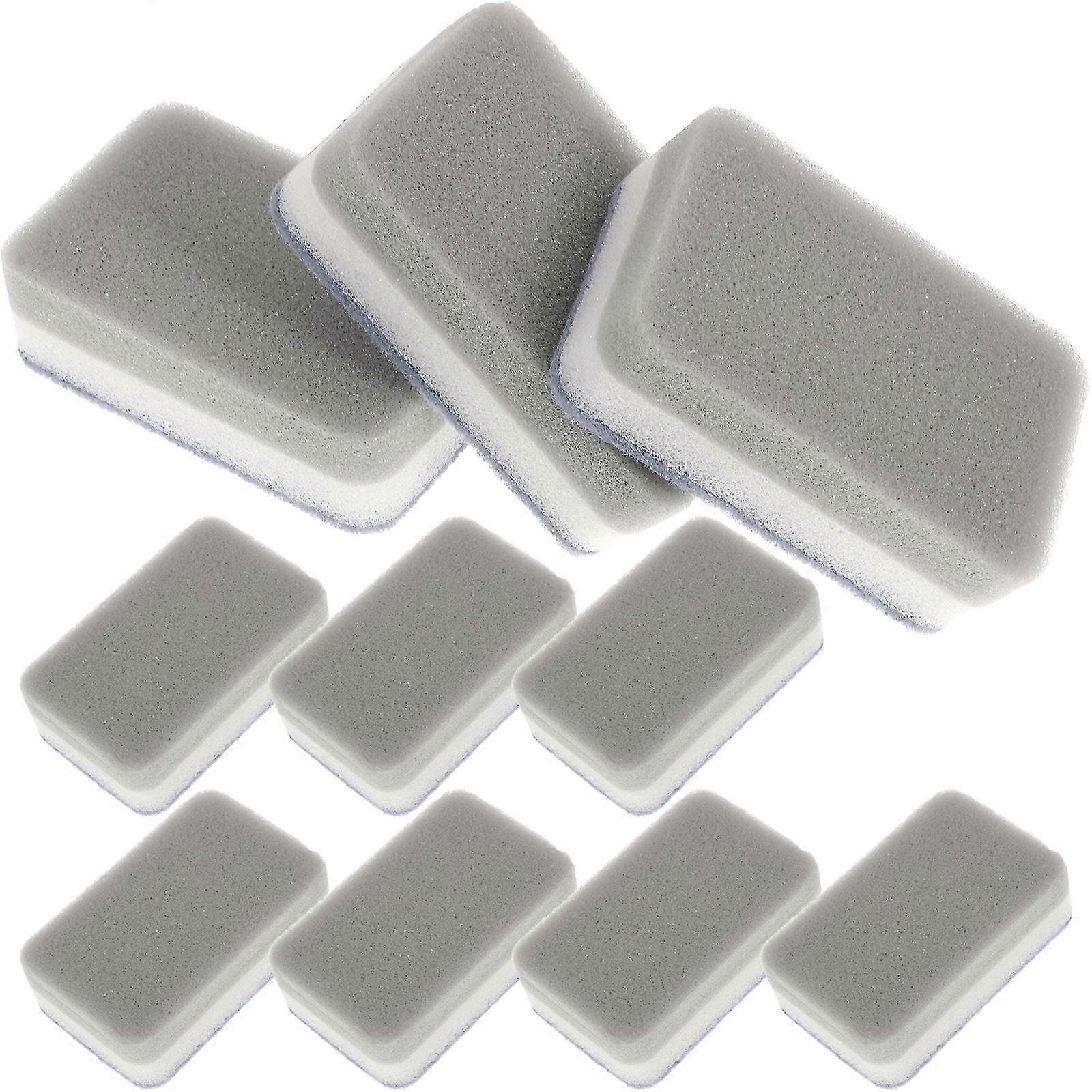 10Pcs Double Sided Scouring Pad Kitchen Scrub Sponge for Dishes Bowls Cleaning