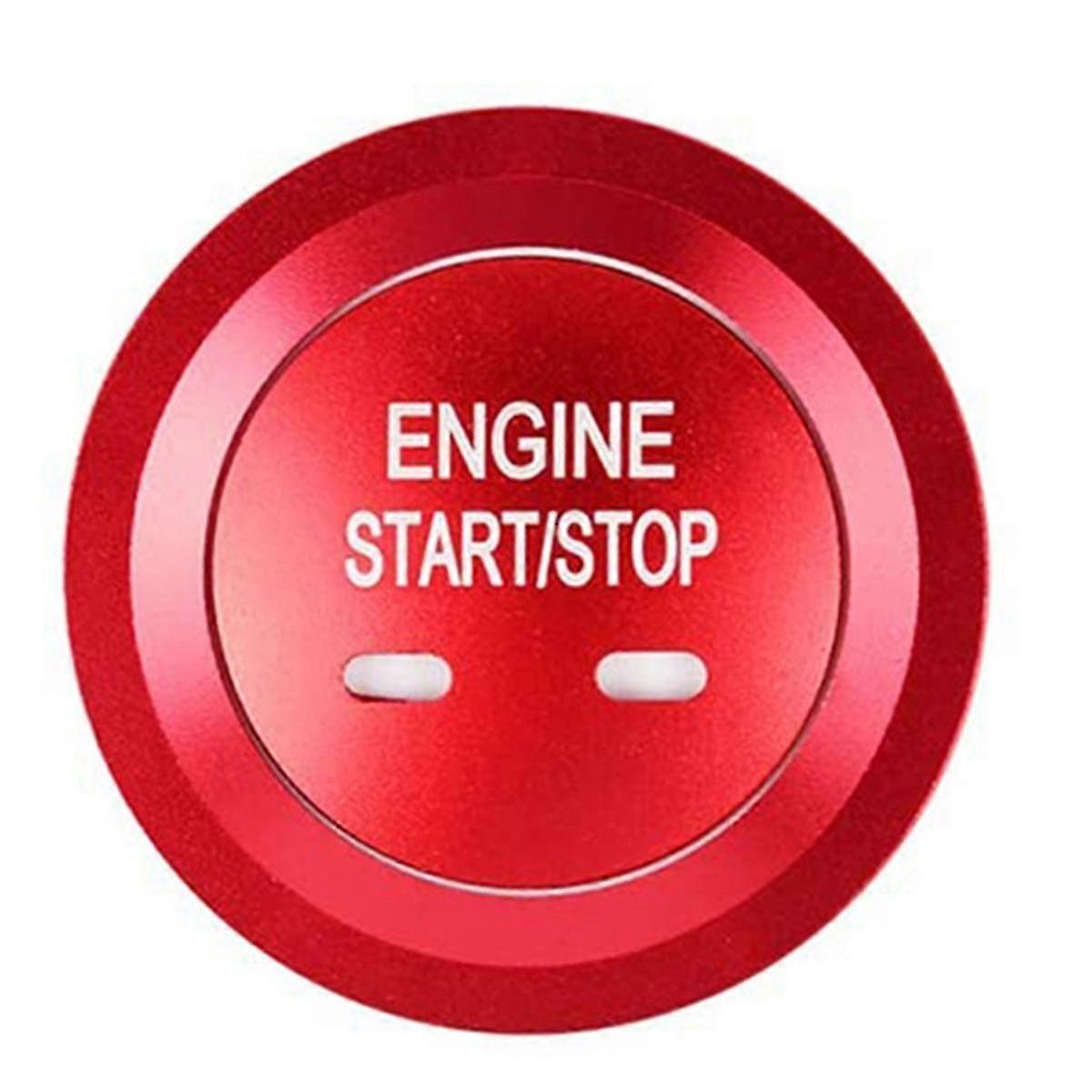 Ignition Button Decals for Push Start Stop Stickers Caps Covers