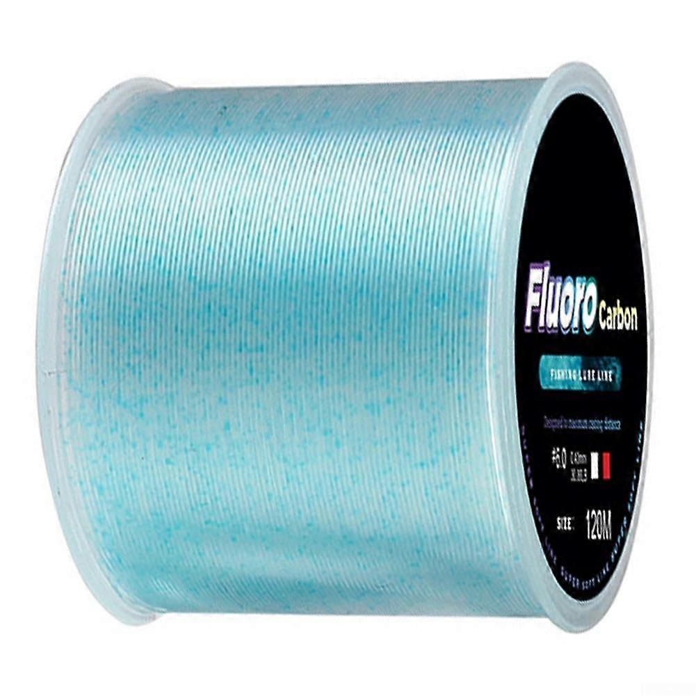 Advanced Fluorocarbon Soft Line Carbon Fibre Leader For All Fishing Conditions 120m 2.5 Blue Dots