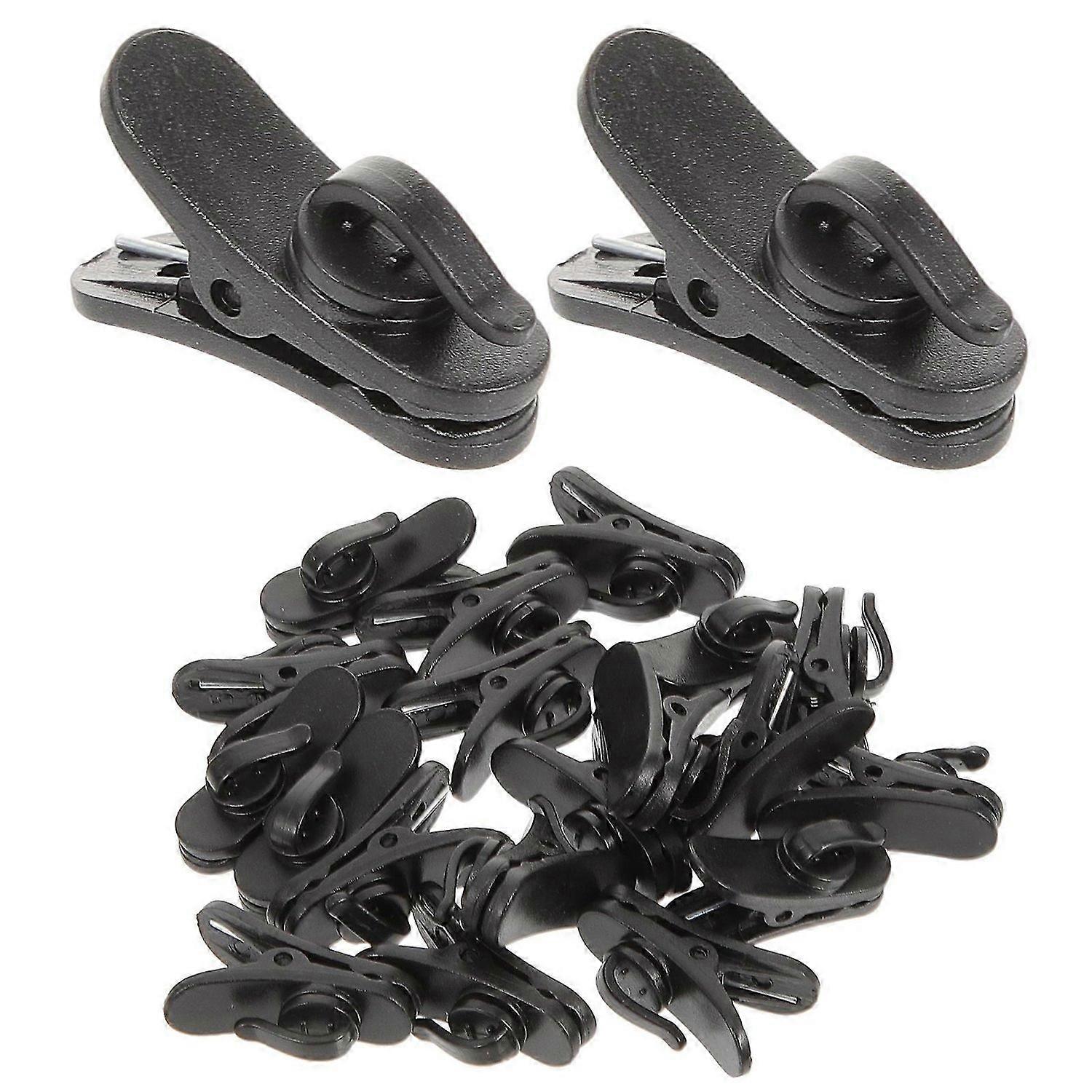 20Pcs Lapel Mic Clips Plastic Lavalier Wire Clips Plastic Microphone Cord Clips Collar Clip