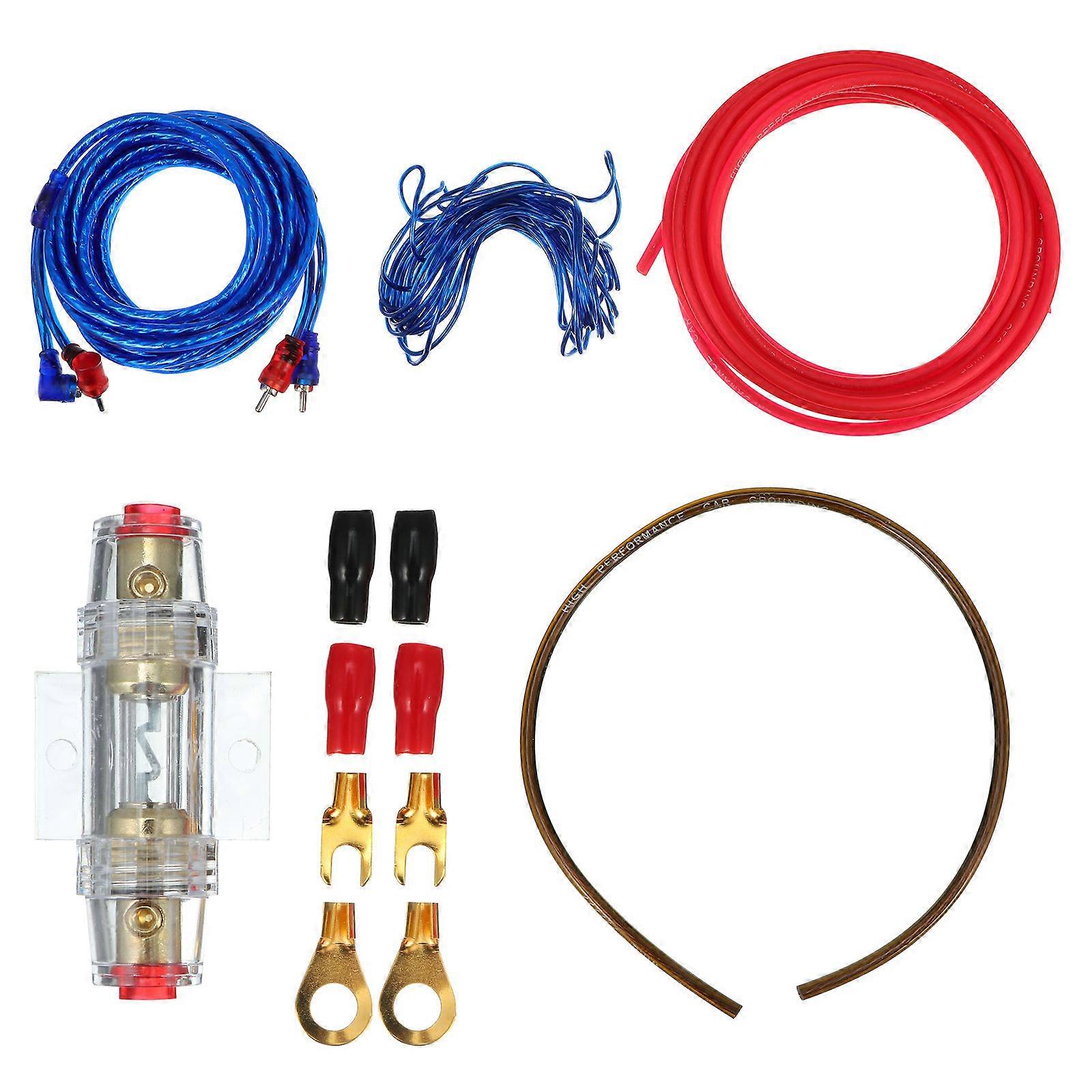Subwoofer Amplifier Wiring Set, Equipped with Advanced Anti Noise and Durable Components