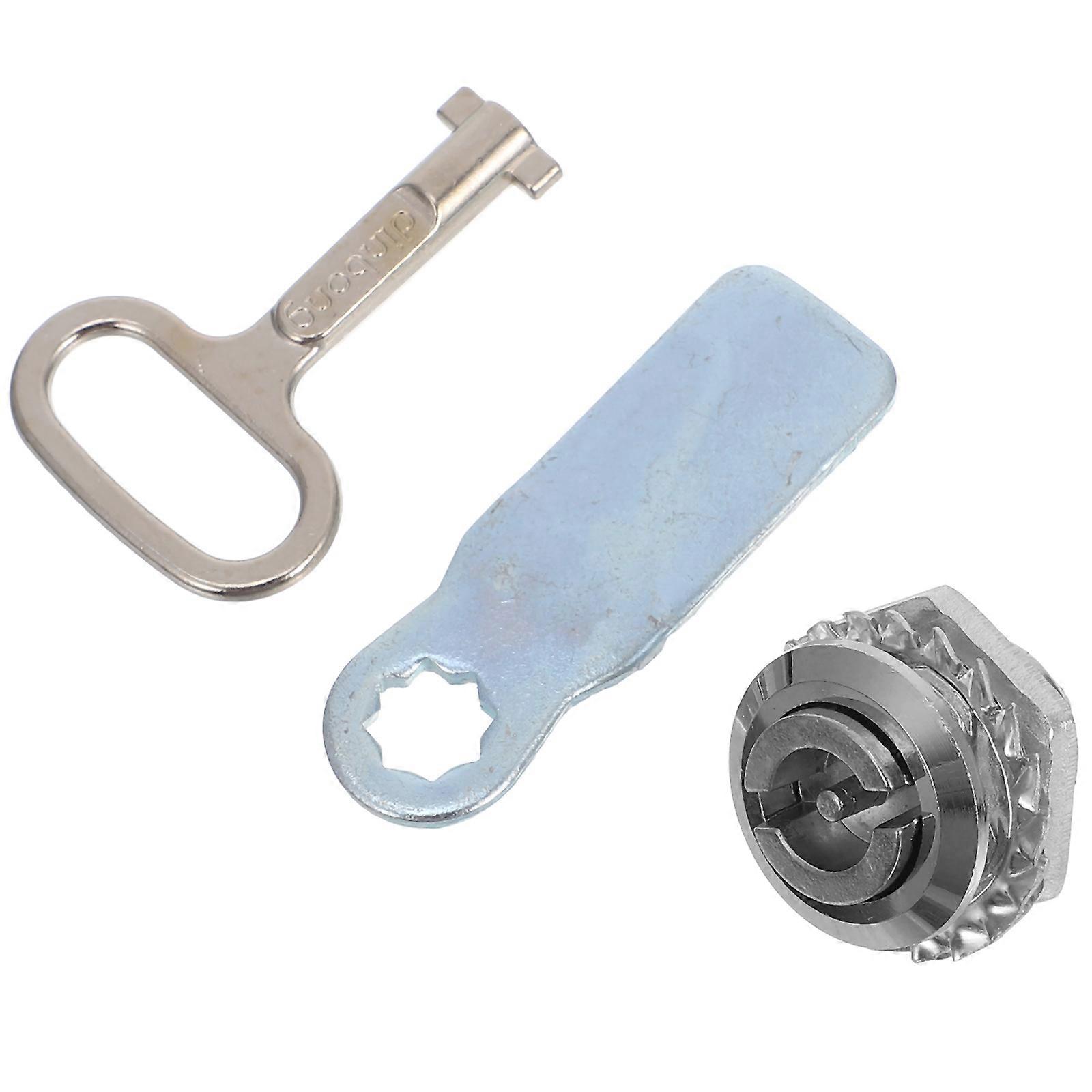 Zinc Alloy Door Lock with Key for Trash Can, Rubbish Bin, Electric Box, Cabinets, and Outdoor Hardware – Easy Installation and Reliable Security