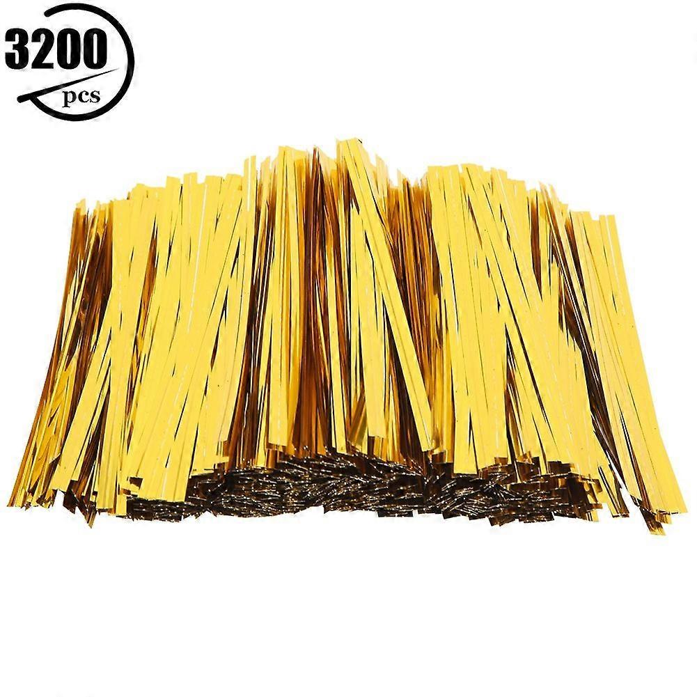 2025 Latest Model  3200PCS PET Twist Ties 10cm for Candy Bread Bag Packaging