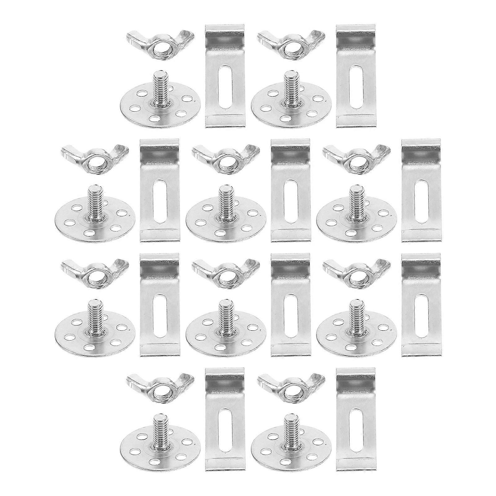 Stainless Steel Sink Clips for Home Use Silver Color 12 Sets Kitchen Sink Clips Set Undermount Size