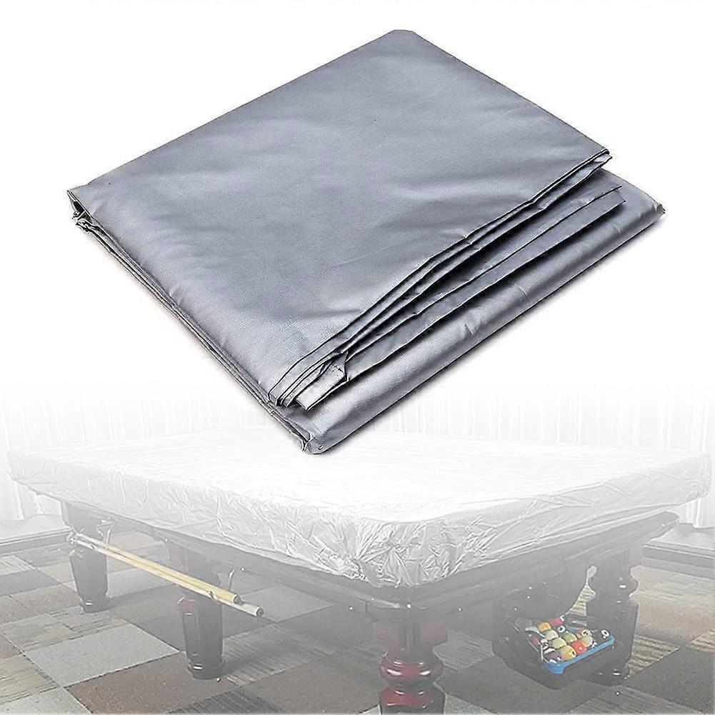 Billiard Snooker Pool Table Cover, Thick PVC Waterproof Dust Protection, 12ft Silver Durable Fabric, 2.2m x 3.6m Size