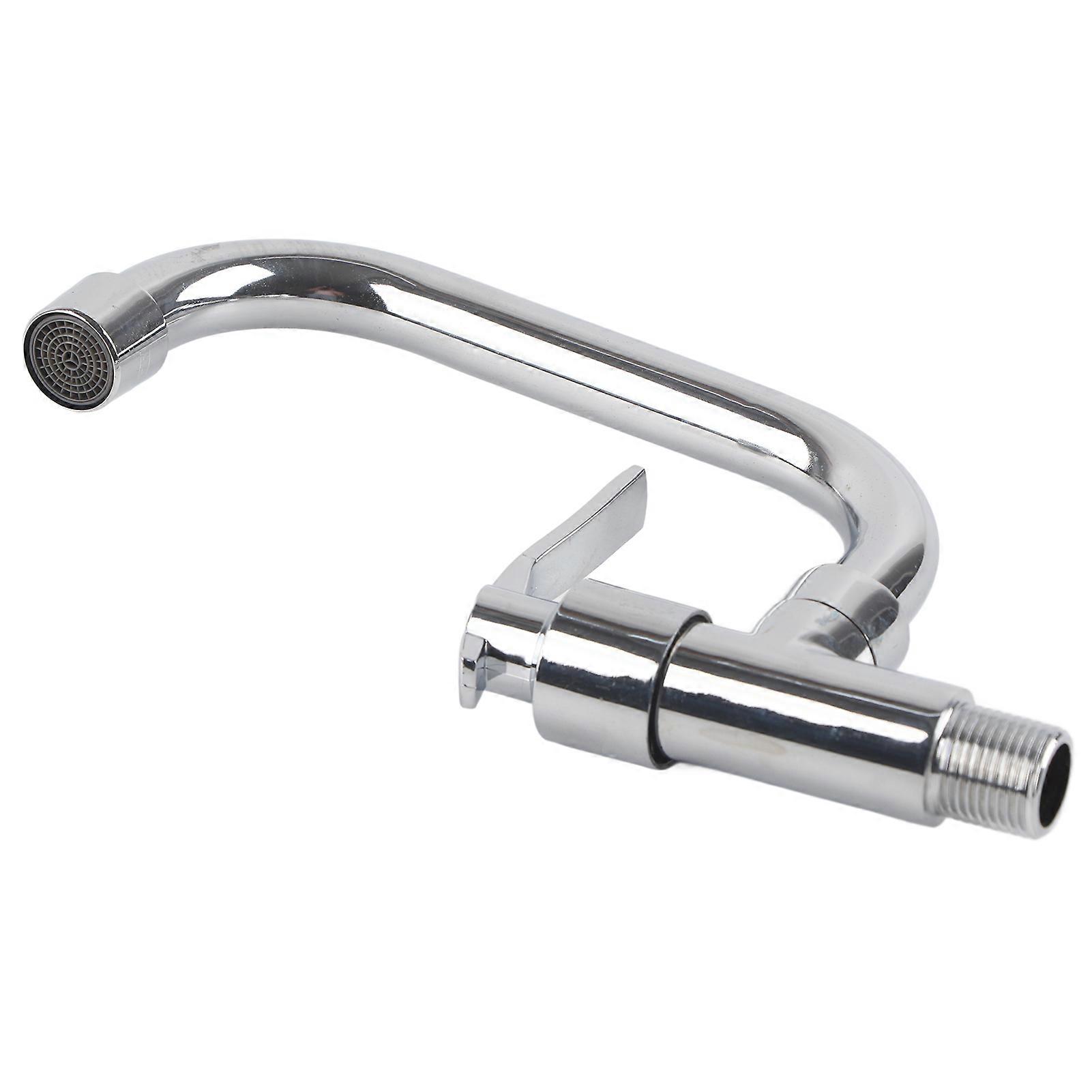 G1/2" Single Cold Water Wall Mounted Sink Faucet for Kitchen Home