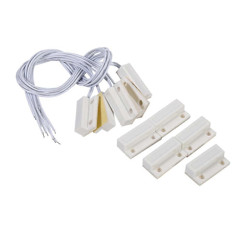 5 Pack MC-38 Recessed Wired Door/Window Sensor Magnetic Switch for Home Alarm System