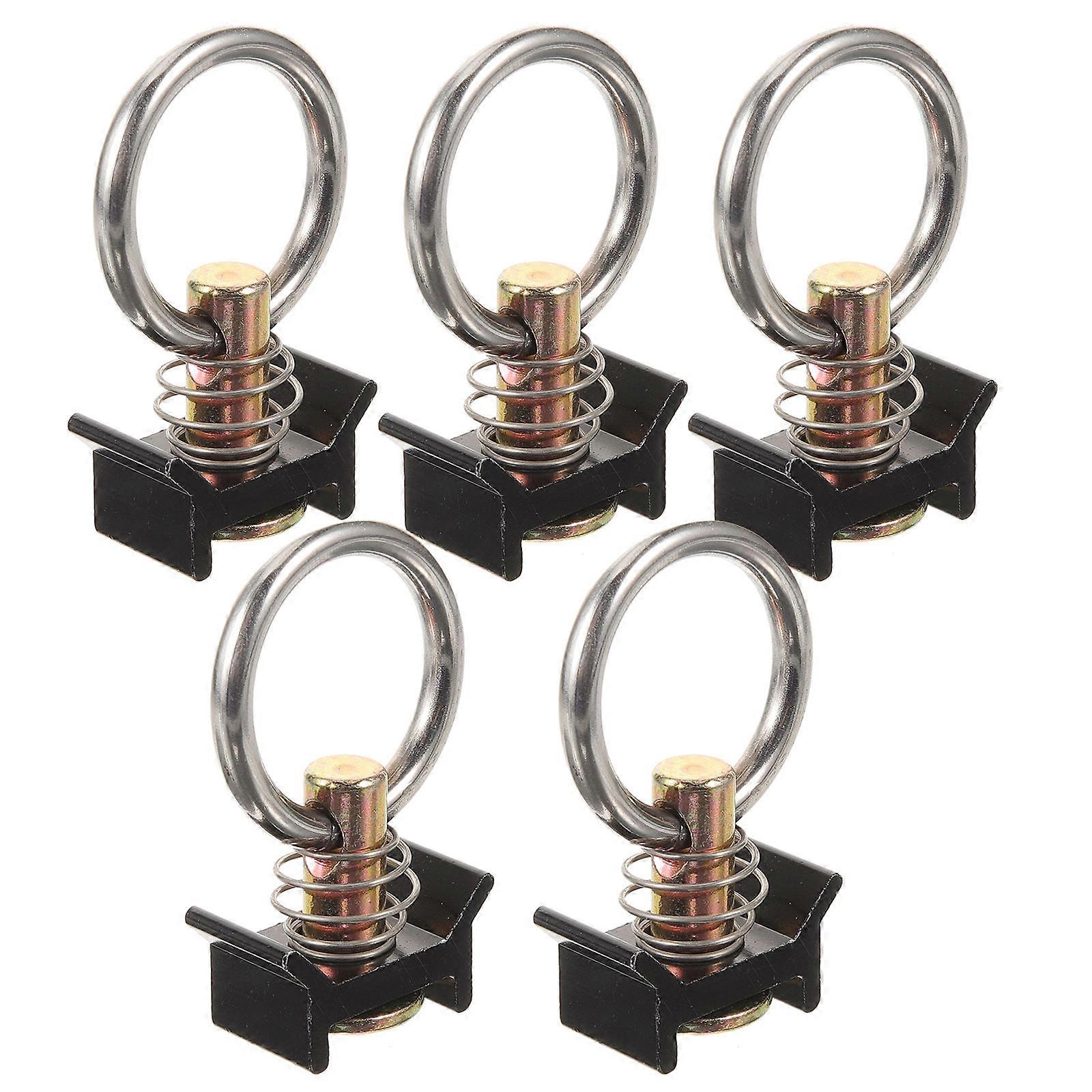 Track Round Ring Single Fitting L-Shaped Steel Material Adjustable Height and Angle for Aviation 5Pack