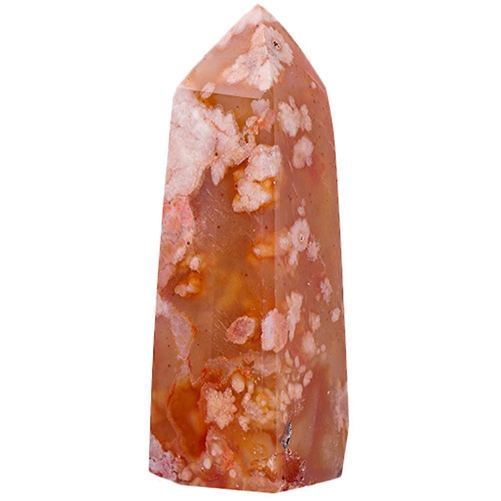 Natural Crystal Stone Wand Decorative Stones Room Decor For Meditation Lovers Four-sided Column Shape 7.5x2.5x2.5cm 1Pack