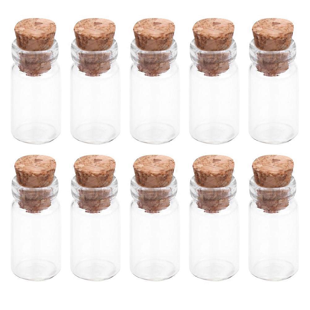 Small Cork Jars High Borosilicate Glass Storage Containers present Giving Home Party 3x6cm 25Pcs