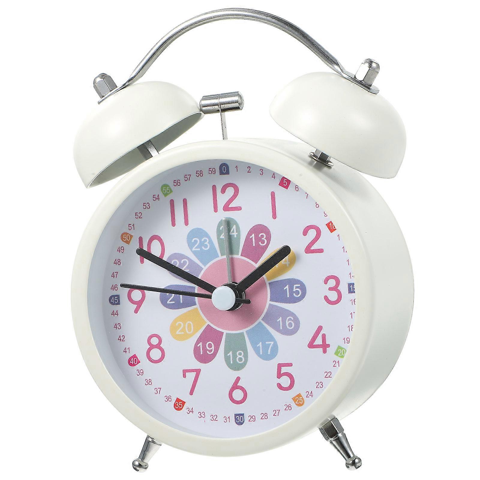 Aesthetic Alarm Clock Simple Decor Silent Alarm Time Display 4.72X3.34X1.89in 1Pack