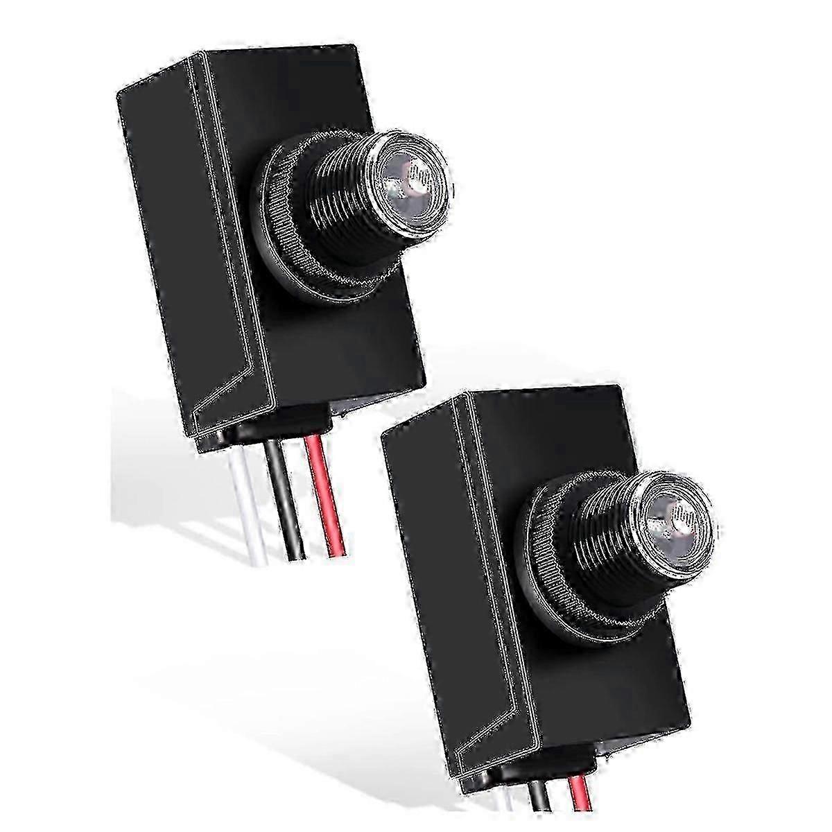 Outdoor Dusk to Dawn Light Sensor 120 - 277V 2 Pieces e