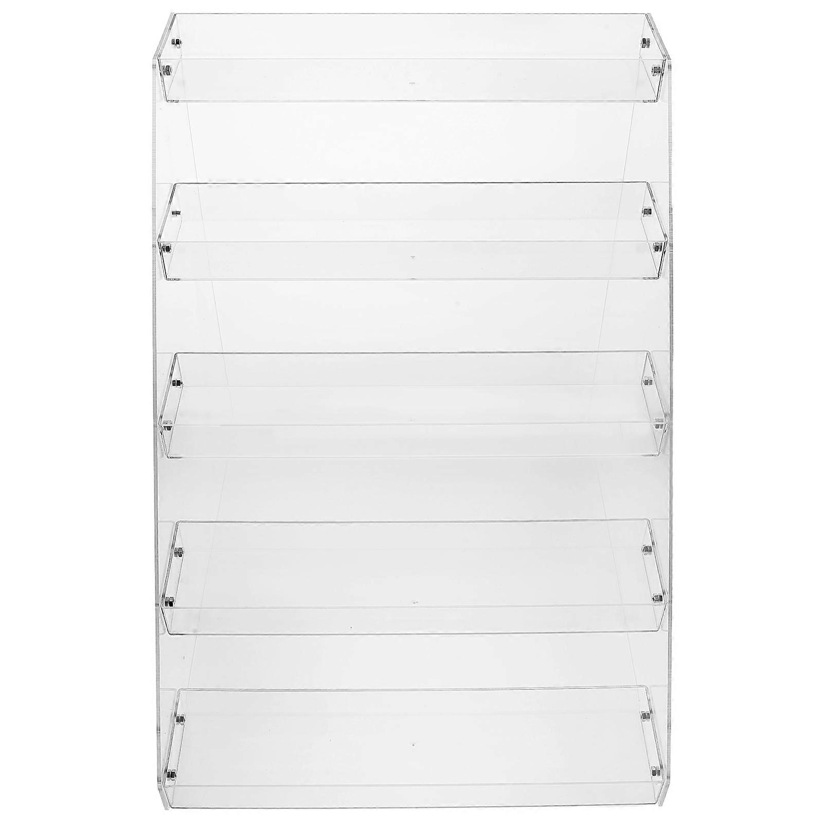 Clear Display Stand Acrylic Display Riser Beverage Storage Shelf Stand Quick Assembly Supermarket Transparent 4050X3950X3450CM 1Pcs