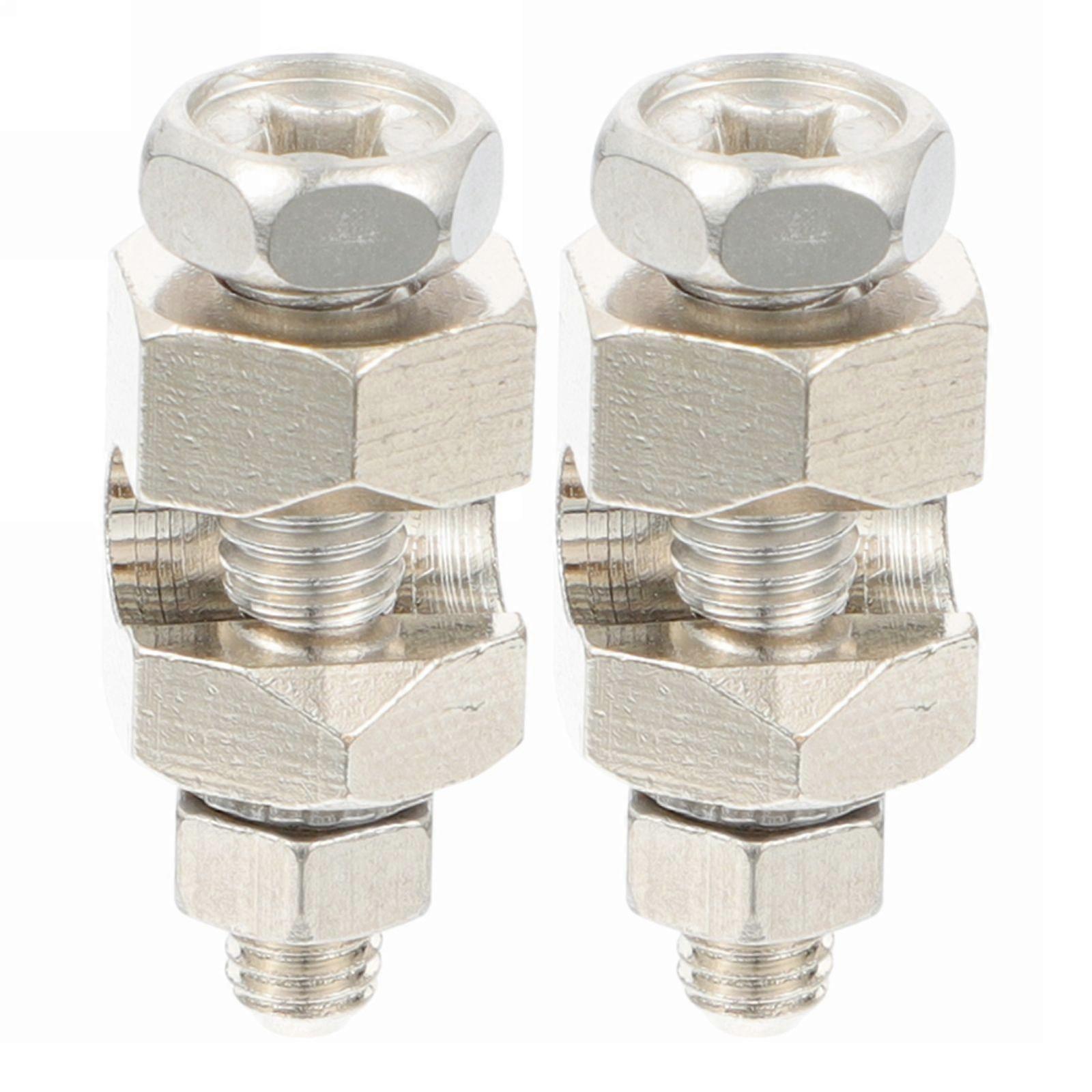 2Pcs Solar Grounding Clip Copper Earthing Lug Cable Clamp for Cable