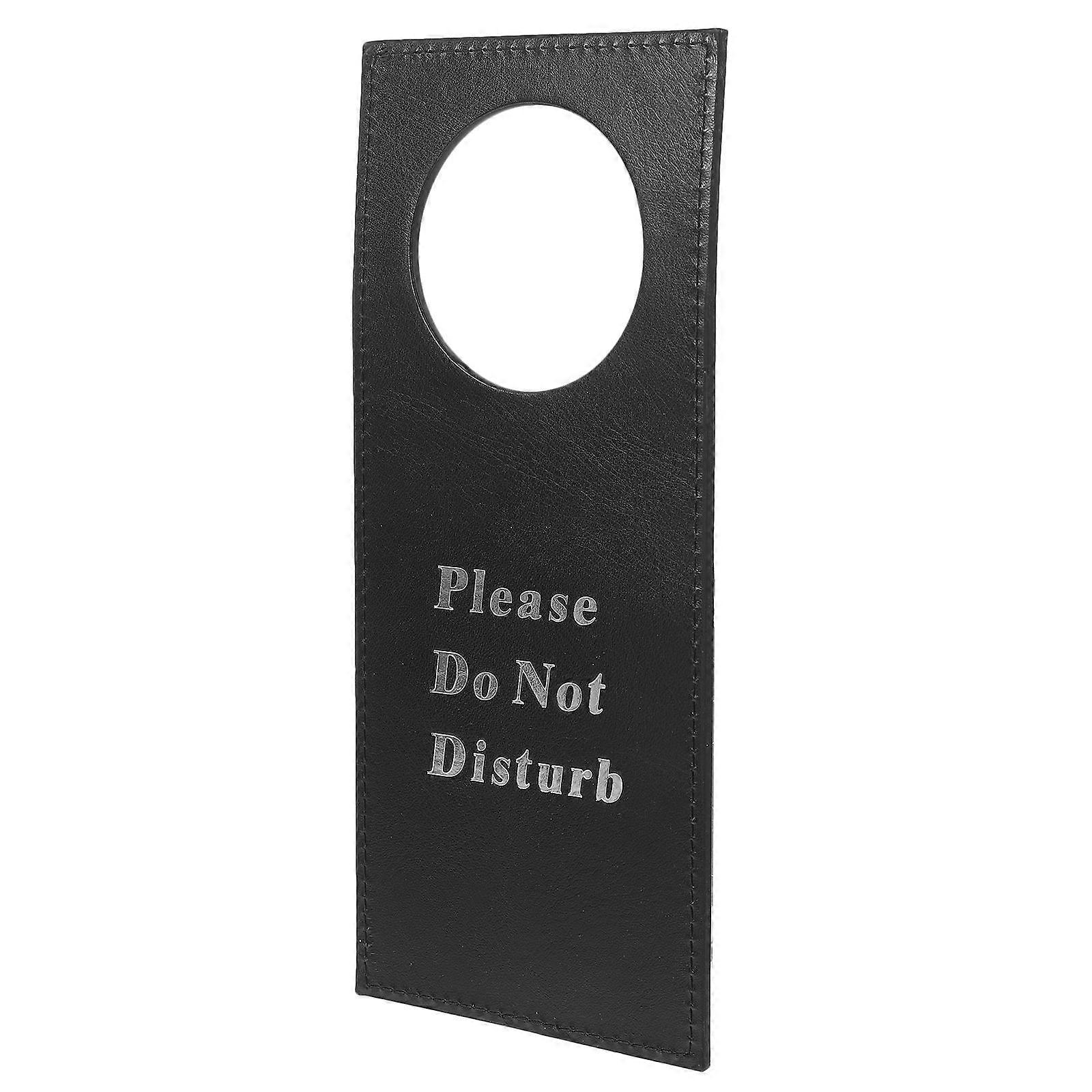Double Sided Door Hanger Sign – Do Not Disturb & Please Service Sign with Stitched Edges for Hotel, Bar, and Club Use