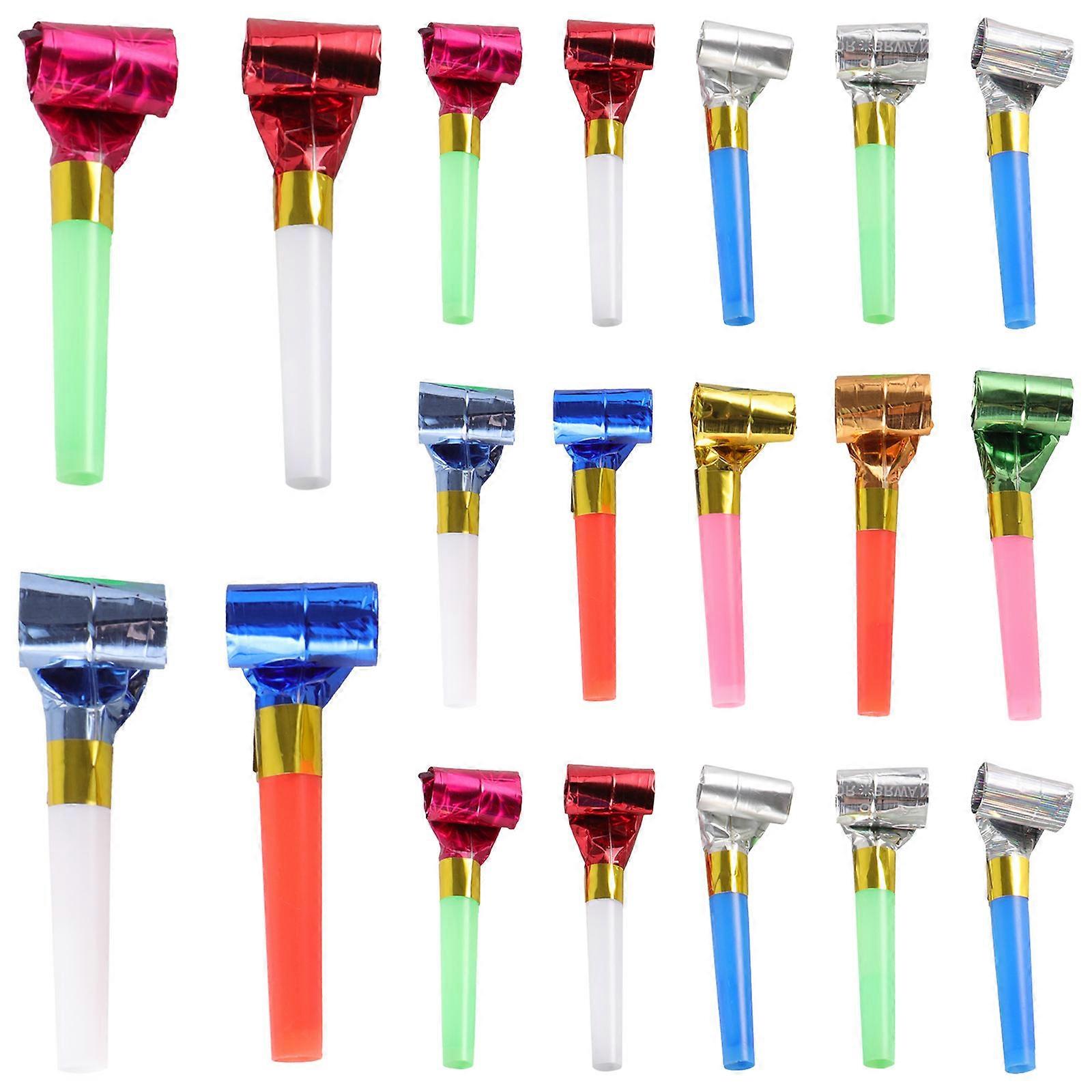 Noise Maker Toy Party Whistles For Kids Birthday Parties Assorted Color 6x1.1x1.1cm Cheering Props 60Pcs