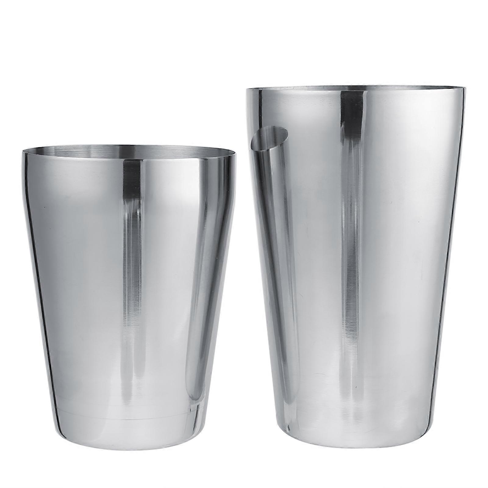 Ensemble de shaker à vin et cocktail en acier inoxydable (600/450 ml)