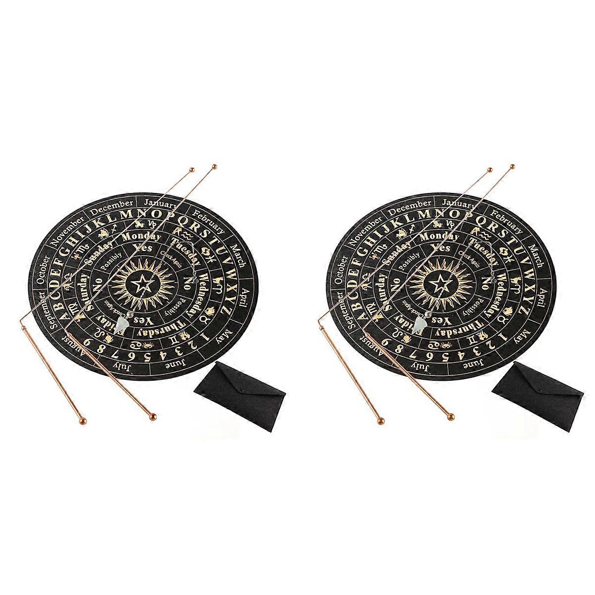 Copper Dowsing Rod-2PCS Divining Rods+Dowsing Pendulum+Divination Mat