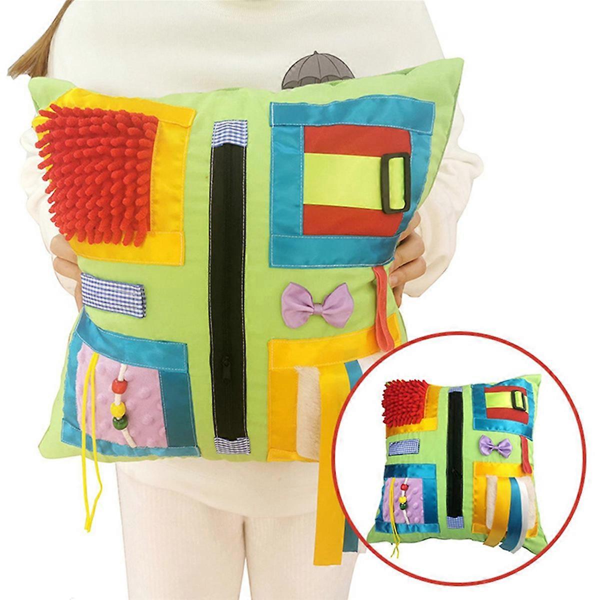 Fidget Blanket Dementia Activities for Seniors Fidget Pillow,G660L