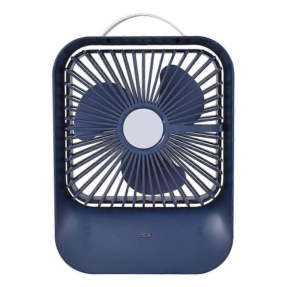 Compact Tabletop Fan USB Rechargeable for Office Dormitory Lightweight Design 1Set