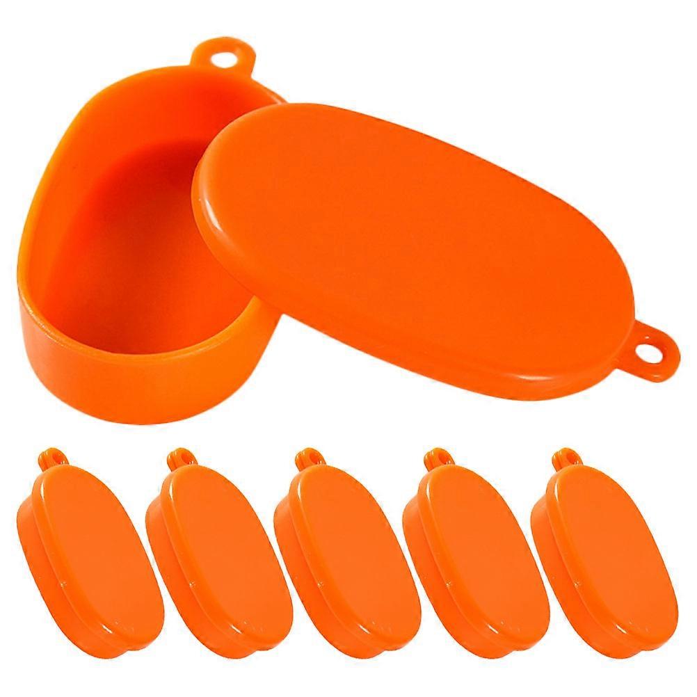Simulation Food Box Mini Bento Case Model Collectors 4.00X2.50X1.00cm 6Pcs