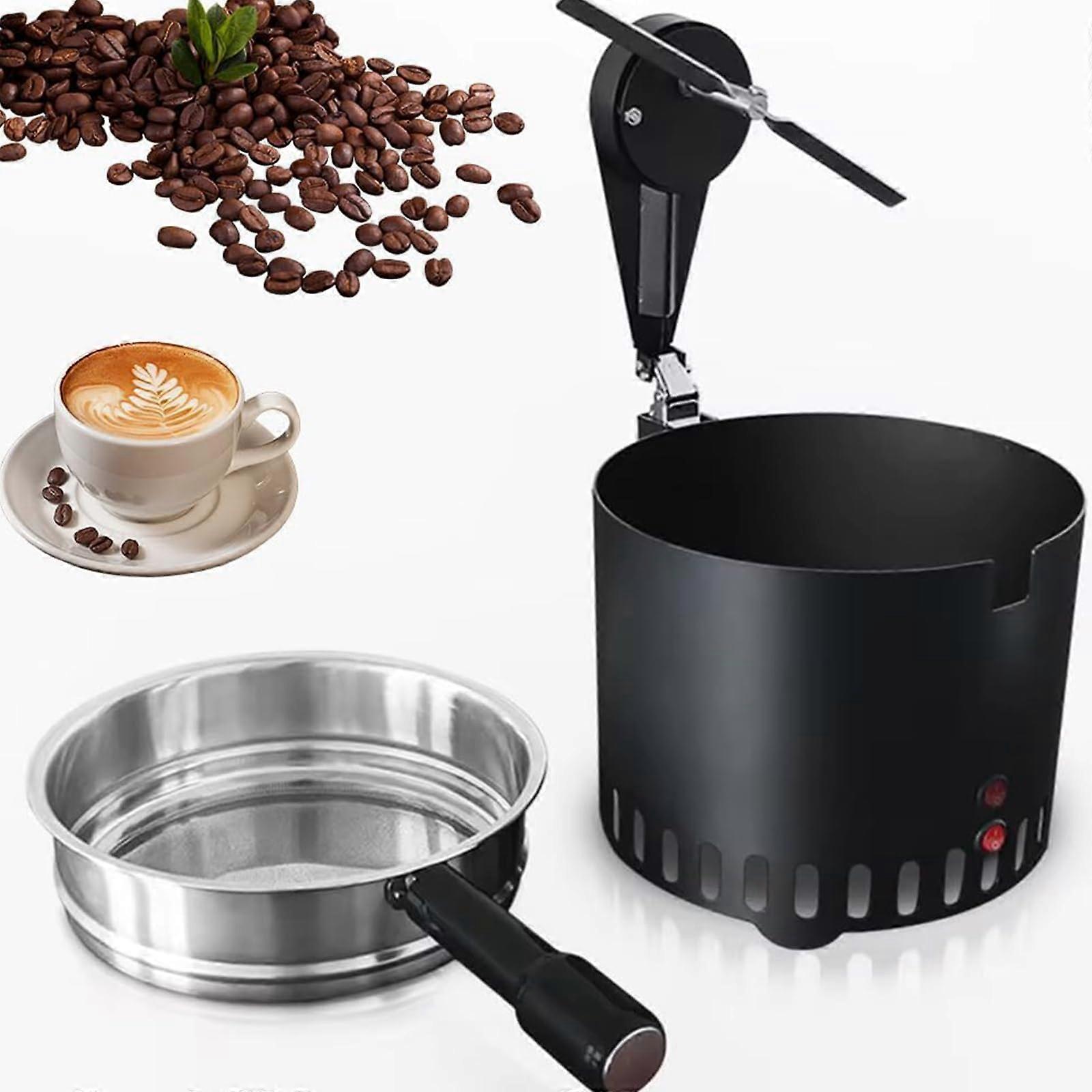 Electric Coffee Roaster 0.6 kg Bean Cooler, Double Layer Filter, Household for Cafs 40 Mesh