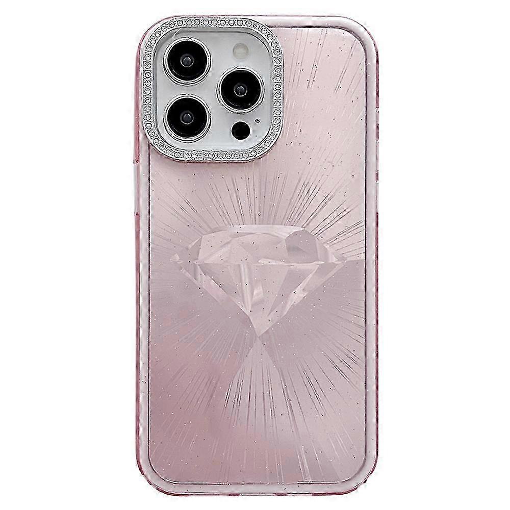 For Certain Brand Phone Case IMD Diamond Pattern TPU+PC Shockproof Cover