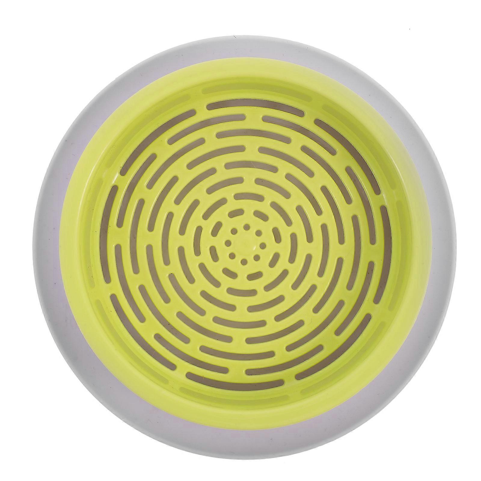 Indoor Cat Grass Planting Container Round Shape ABS Material For Cat Care White Color 12.70X12.70X4.00CM 1Pack