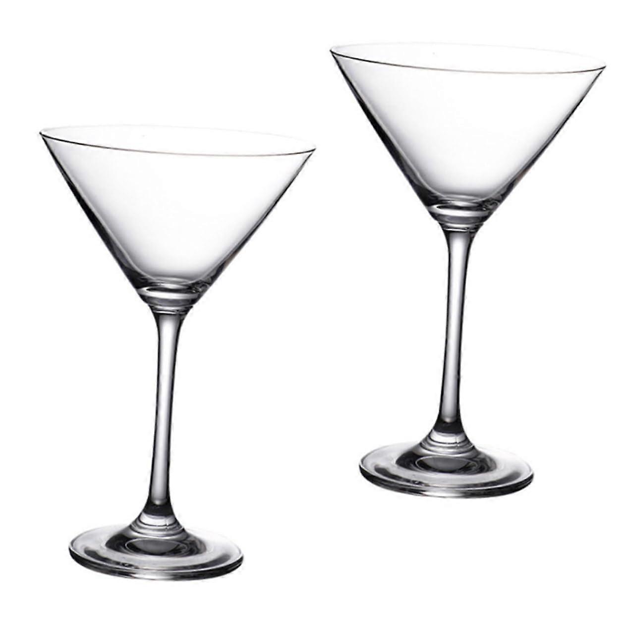 Set de 2 copas de martini cristal 200ml Elegante para cócteles