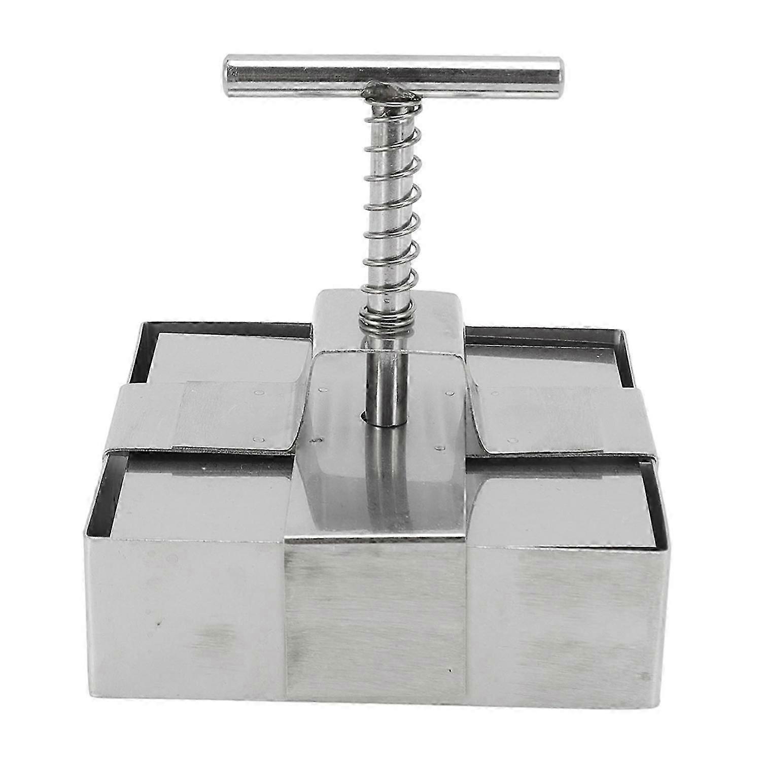 Stainless Steel Clay Cutter Spring Loaded Plunger Precise Cutting Handcraft DIY Cake Cutter Mold for