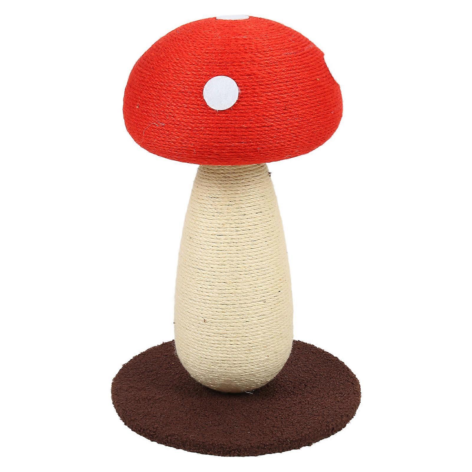 Mushroom Shaped Cat Scratch Pad Paw Grinding Soft Skin Friendly Sisal Interactive Cute Cat Scratching Post for Kitten