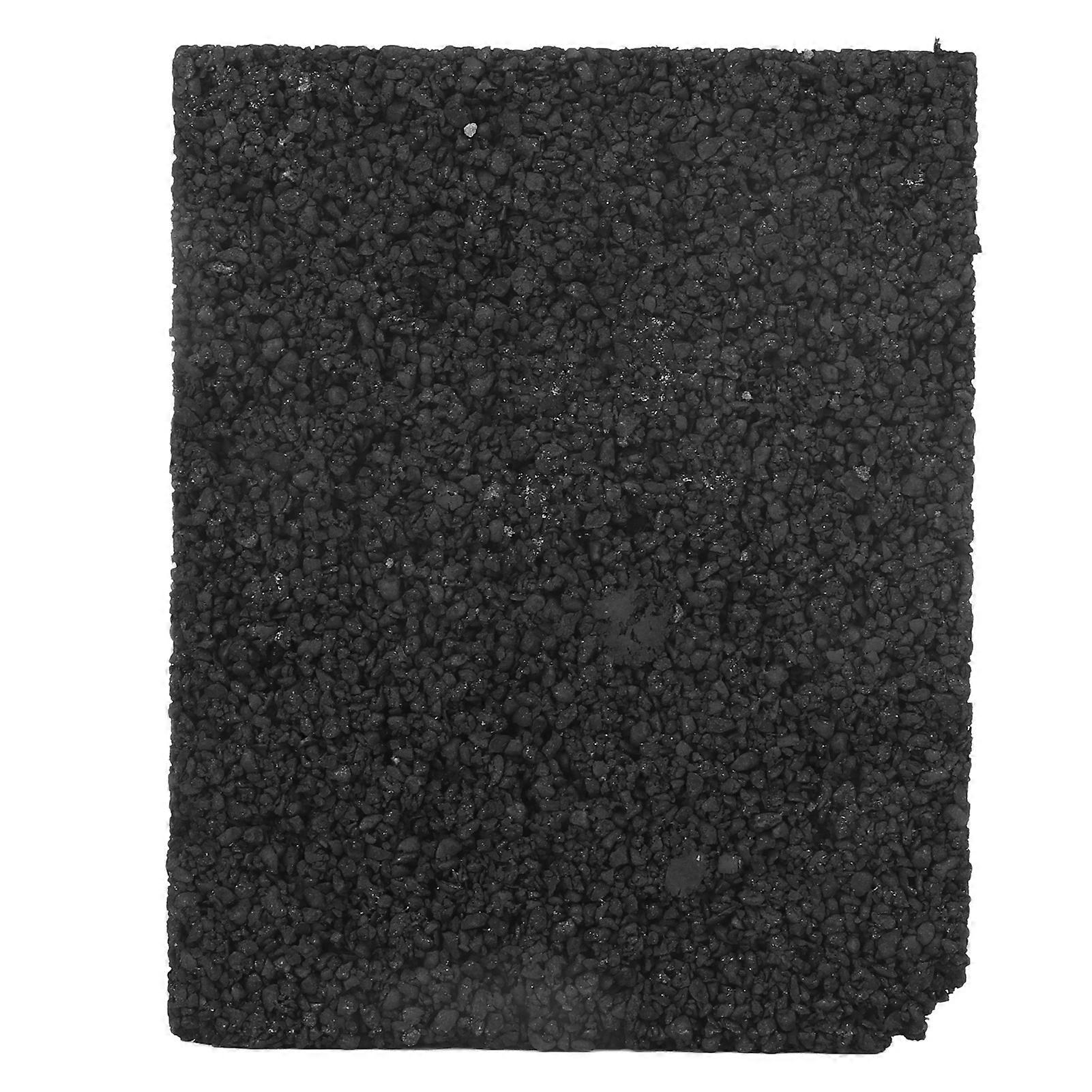 Aquarium Filter Pad Odor Removal Bacteria Cultivation Activated Carbon Fish Tank Filter Material for Freshwater Seawater 12.5x10x2cm