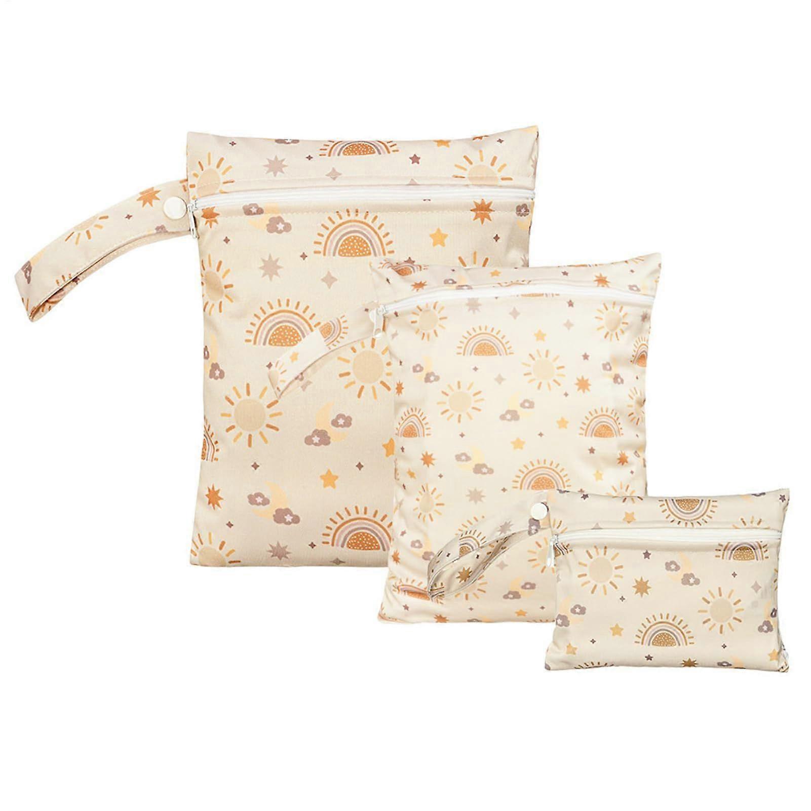 Wet Bag for Swimsuit, Gym, Packing Bags, Set of 3, Waterproof Nappy Organiser