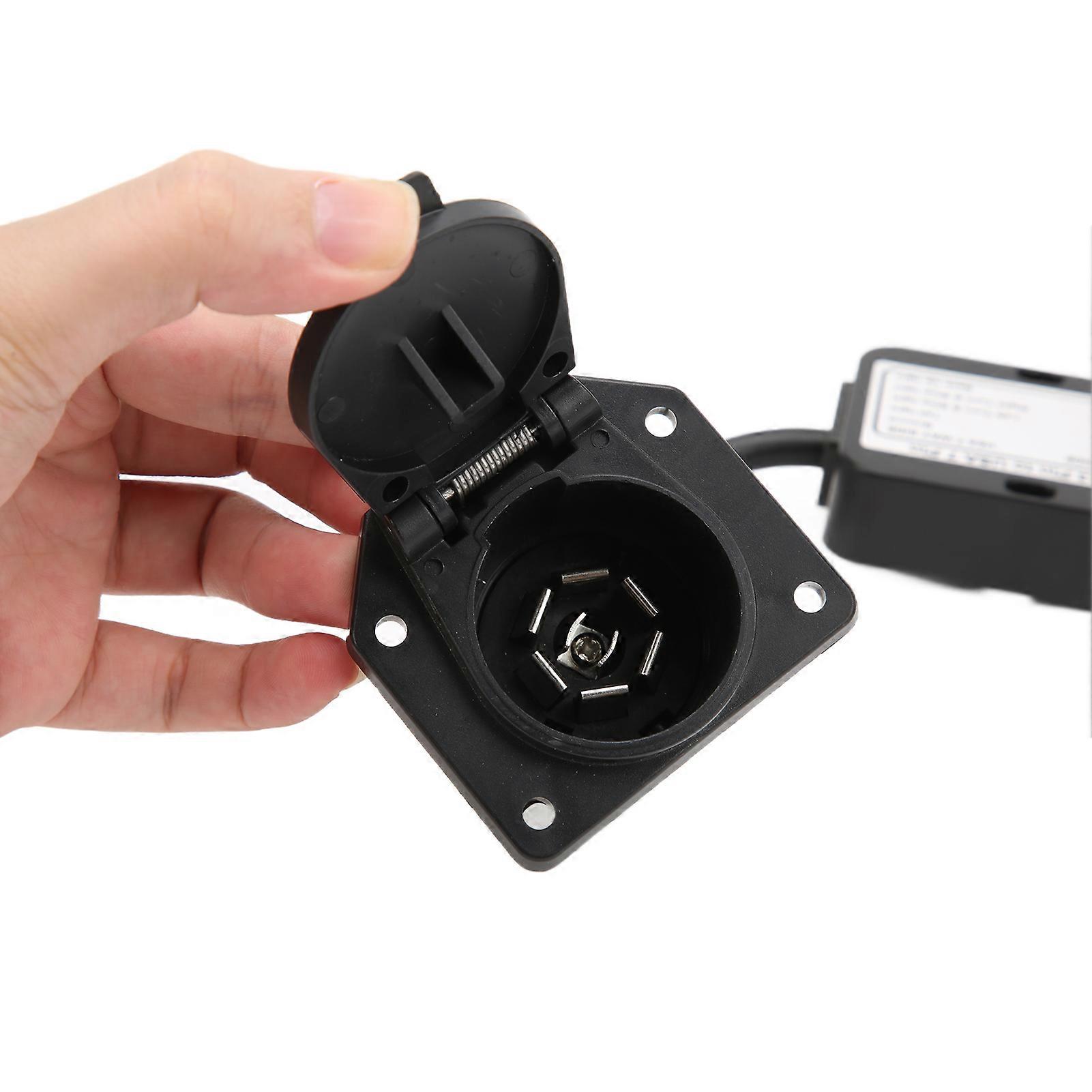 Plastic Car Connector Vehicle 7 Way Blade Connector to European 13 Pin Round Connctor for Car and Truck