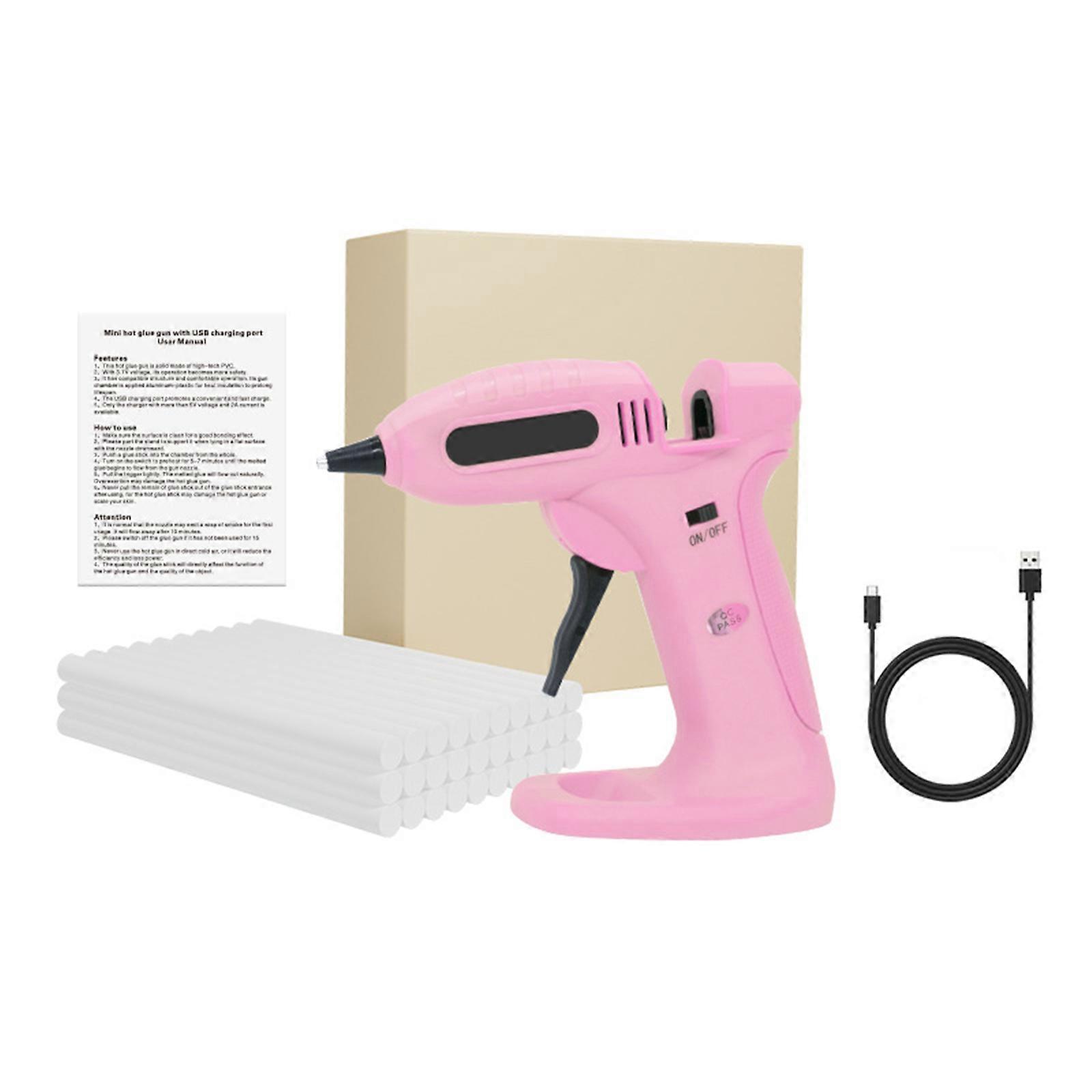 Lightweight Electric Adhesive Guns Set Leak Proof Nozzle Design Suitable For Creative Applications Crafting And Repairs pin k