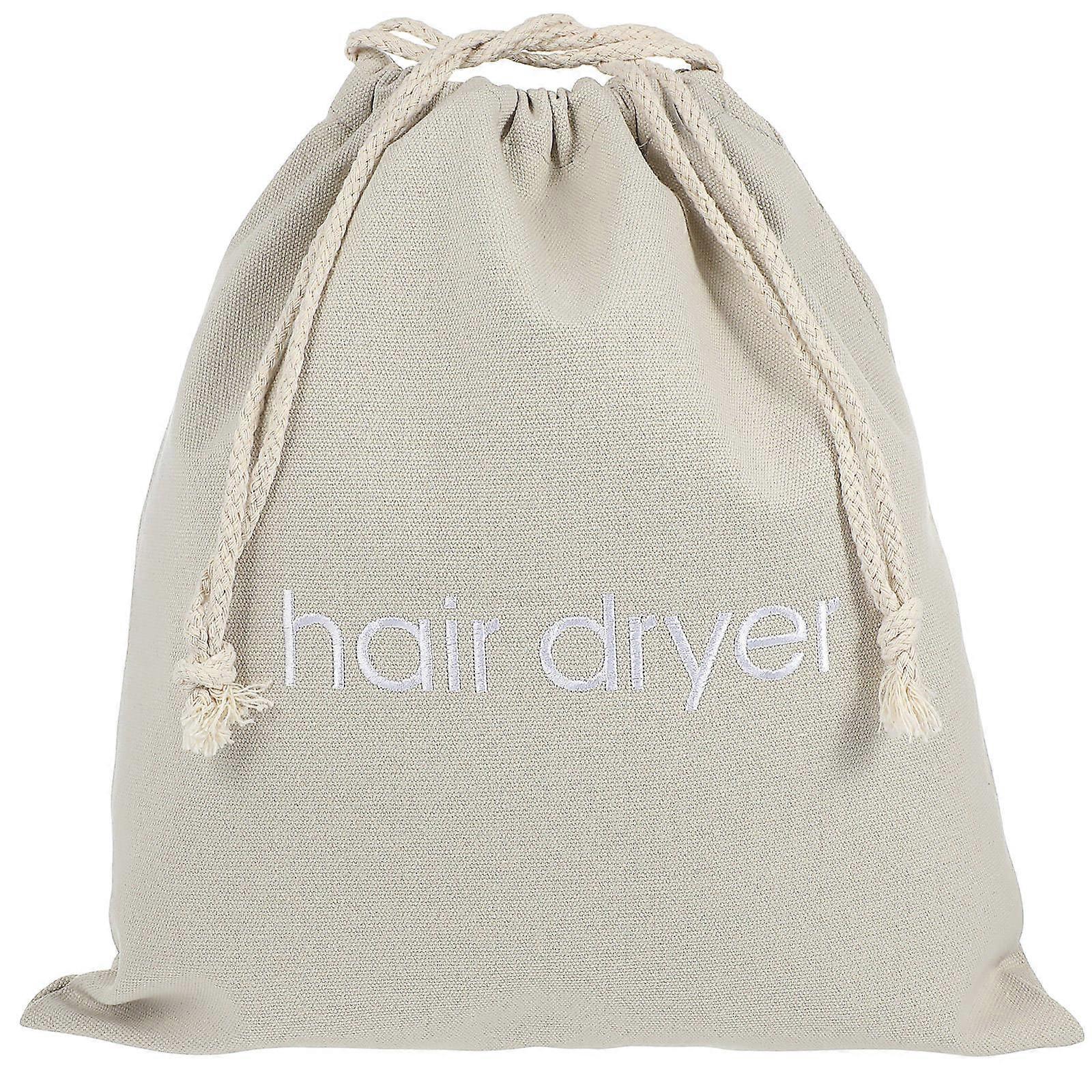 Lightweight Travel Hair Dryer Storage Bag with Drawstring – Dustproof Canvas Pouch for Organizing Hair Tools, Toiletries, and Accessories – Ideal for