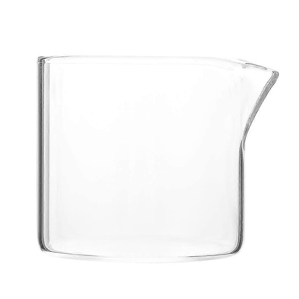 Transparent Glass Milk Pitcher for Home Use Easy to Clean MultiPurpose 0.35L