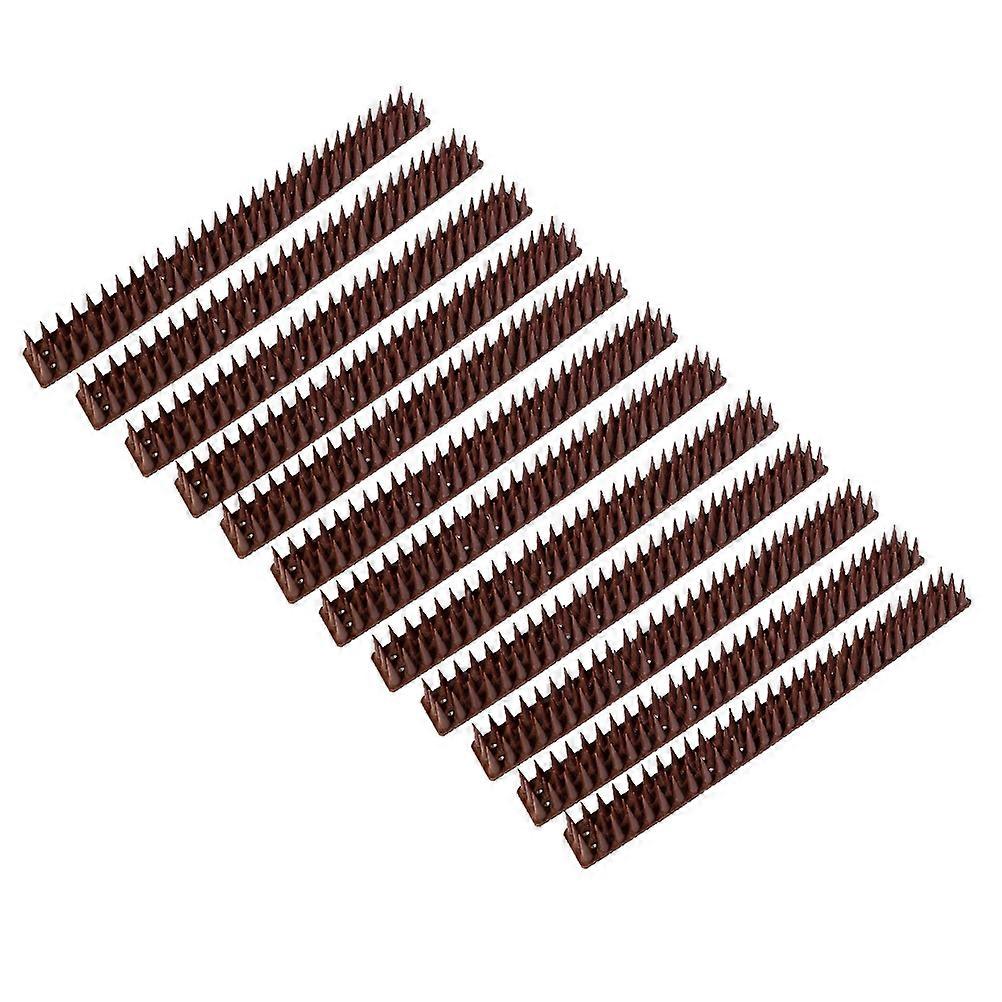 12 Pcs Plastic Bird and Cat Spikes for Fence and Roof – Humane Deterrent for Pigeons, Cats, and Birds – Easy Install, Protective Barrier for Gardens,